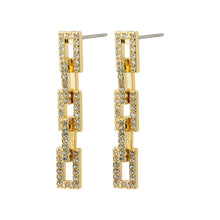  Coby Recycled Crystal Earrings - Gold Plated