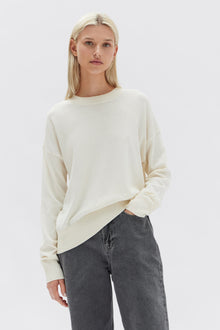  Cotton Cashmere Lounge Sweater | Cream