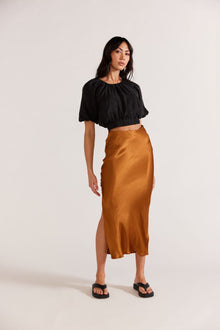  Rayna Midi Skirt | Copper