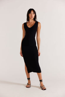  Lexie Reversible Midi Dress | Black