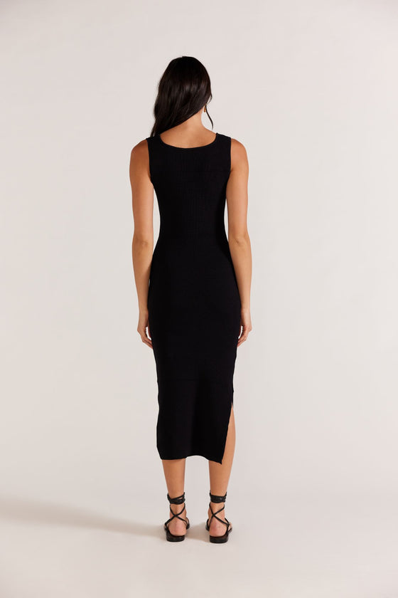Lexie Reversible Midi Dress | Black