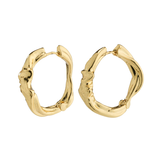 Anne Recycled Large Hoops | Gold
