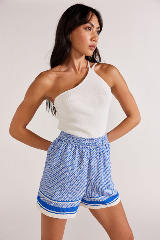 Lexie One Shoulder Knit Top | White
