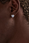 Love Claw Earrings | Silver/Blue Agate