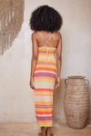 Leilani Mila Midi Skirt | Sunset Stripe