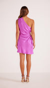 Gaia One Shoulder Mini Dress | Fuchsia