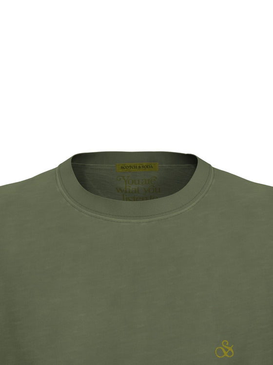 Garment Dye Logo T-Shirt | Field Green