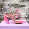 Seville Heel | Pink Metallic