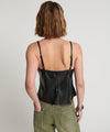 Leather Cami Top | Black
