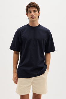  Organic Oversized Tee | True Navy