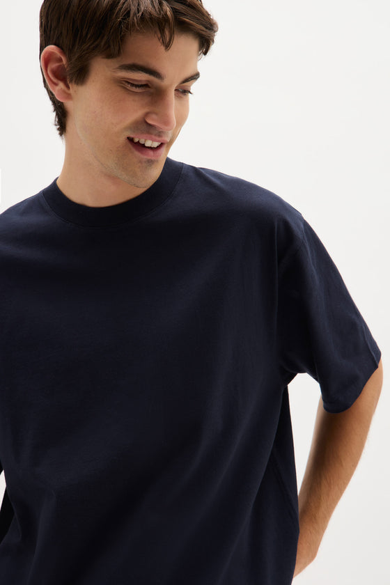 Organic Oversized Tee | True Navy