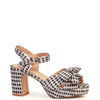 Zsa Zsa Sandal | Black/White Gingham