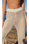 Balmy Crochet Knit Pants | Cream