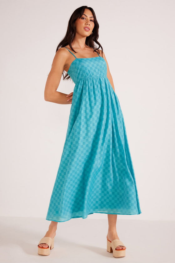 Lucille Strappy Maxi Dress | Teal