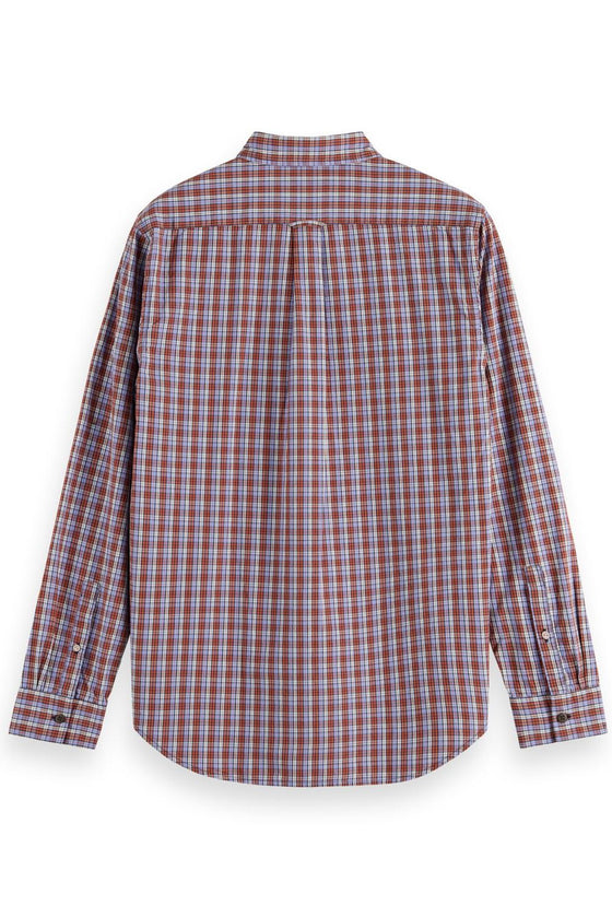 Check Mix Shirt | Blue Red Check