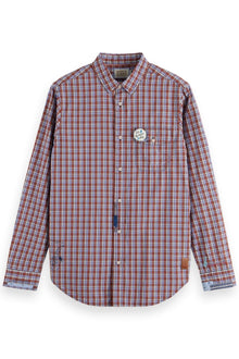  Check Mix Shirt | Blue Red Check