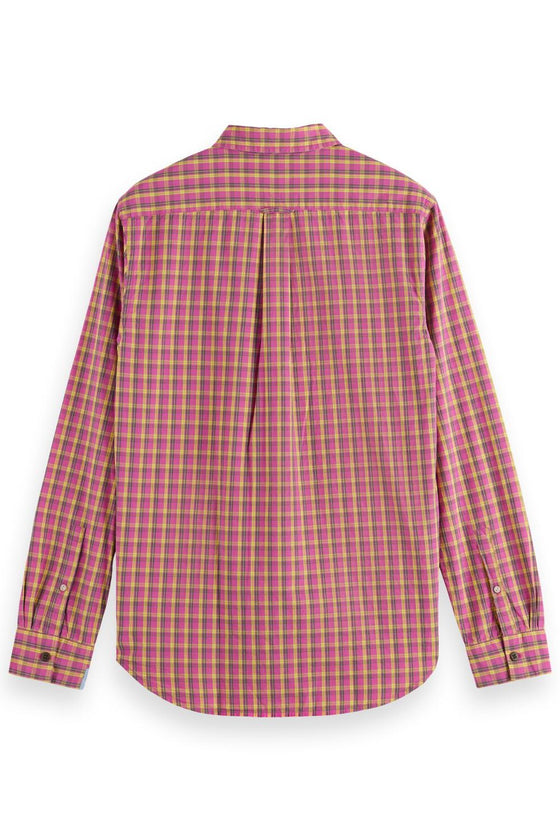 Check Mix Shirt | Taupe Pink Check