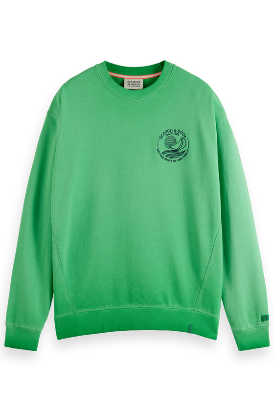 Cold dye Sweatshirt | Amazon Green