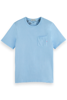  Garment Dyed Pocket Tee | Sea Blue