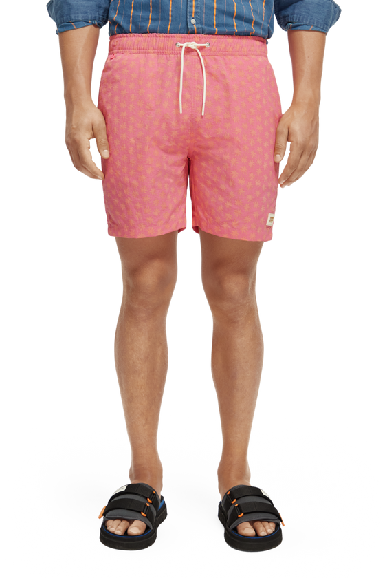 Mini Printed Swimshort | Flamingo Wax