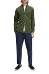 Slim Fit Fine Corduroy Shirt | Field Green