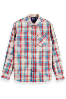  Denim Washed Checked Workwear | Amp Red Check