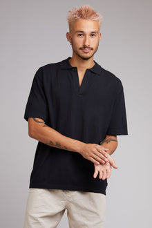  Knit Polo Shirt | Black