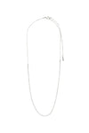 Friends Crystal Chain Necklace - Silver