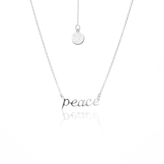 Peace Necklace - Silver | Shop Silk and Steel Jewellery at IKON