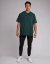 Script Fleece Tee - Green