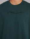 Script Fleece Tee - Green