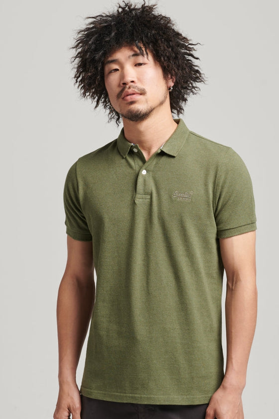 Classic Pique Polo - Thrift Olive