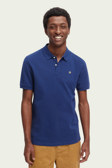  Mens Essentials Organic Cotton Pique - Marine